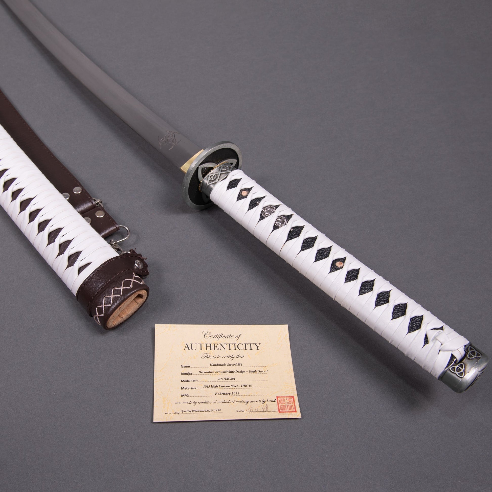 Walking (Curved) Dark Brown Samurai Sword