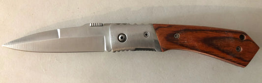 Wood Handle Lock Knife