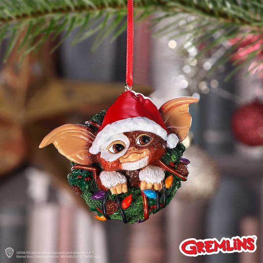 Gremlins Gizmo in Wreath | Hanging Ornament