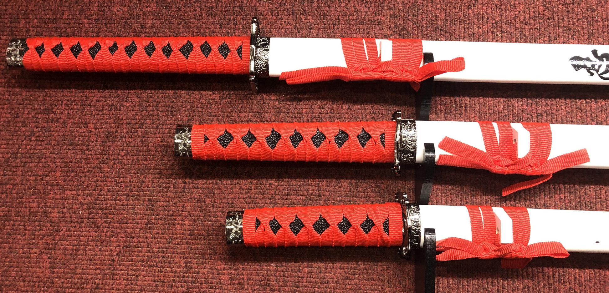 Red & Black Ninja Samurai Sword Set (AW542)-Collectable-Ancient Warrior