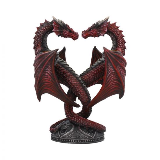 Dragon Heart (Valentine Edition) Candle Holder Anne Stokes (AW669)-Collectable-Ancient Warrior
