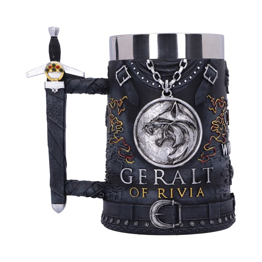 Geralt of Rivia (The Witcher) Tankard (AW89)-Official License-Ancient Warrior