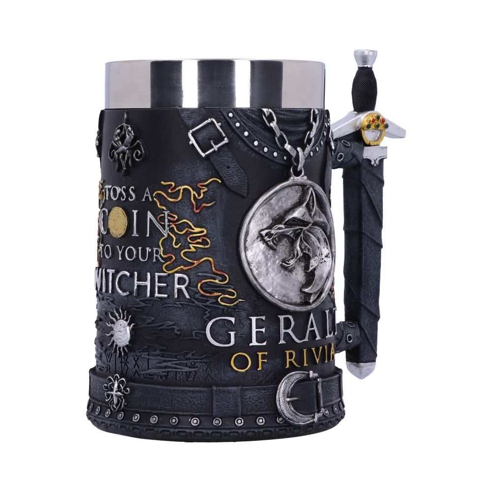 Geralt of Rivia (The Witcher) Tankard (AW89)-Official License-Ancient Warrior